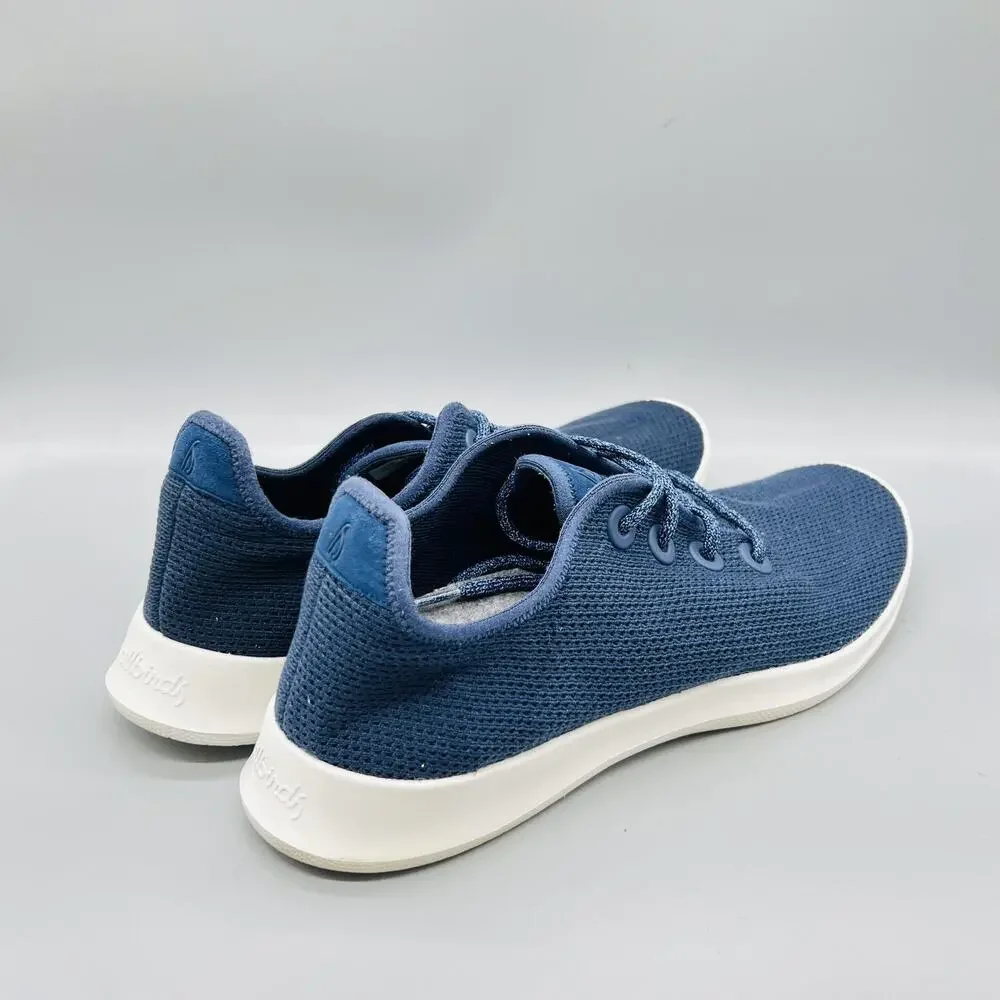 Allbirds Shoes Mens 14 Blue Knit Tree Runner Casual Sneakers Comfort Walking